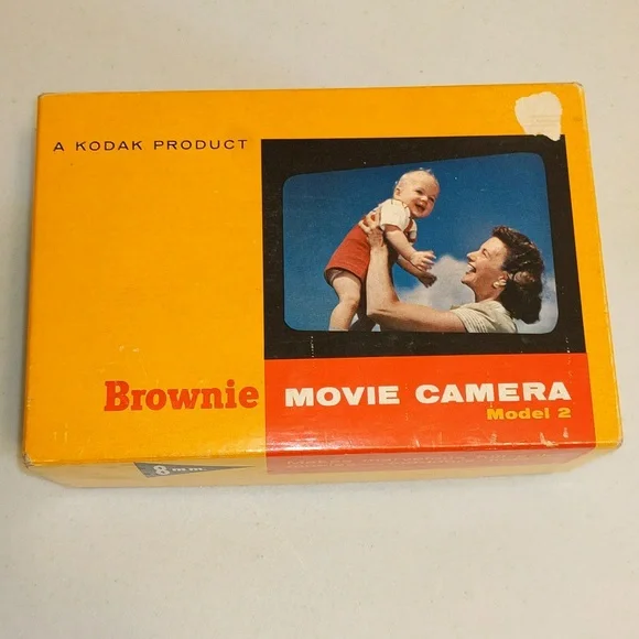 Vintage Brownie Model 2 Movie Camera For Parts Display Prop